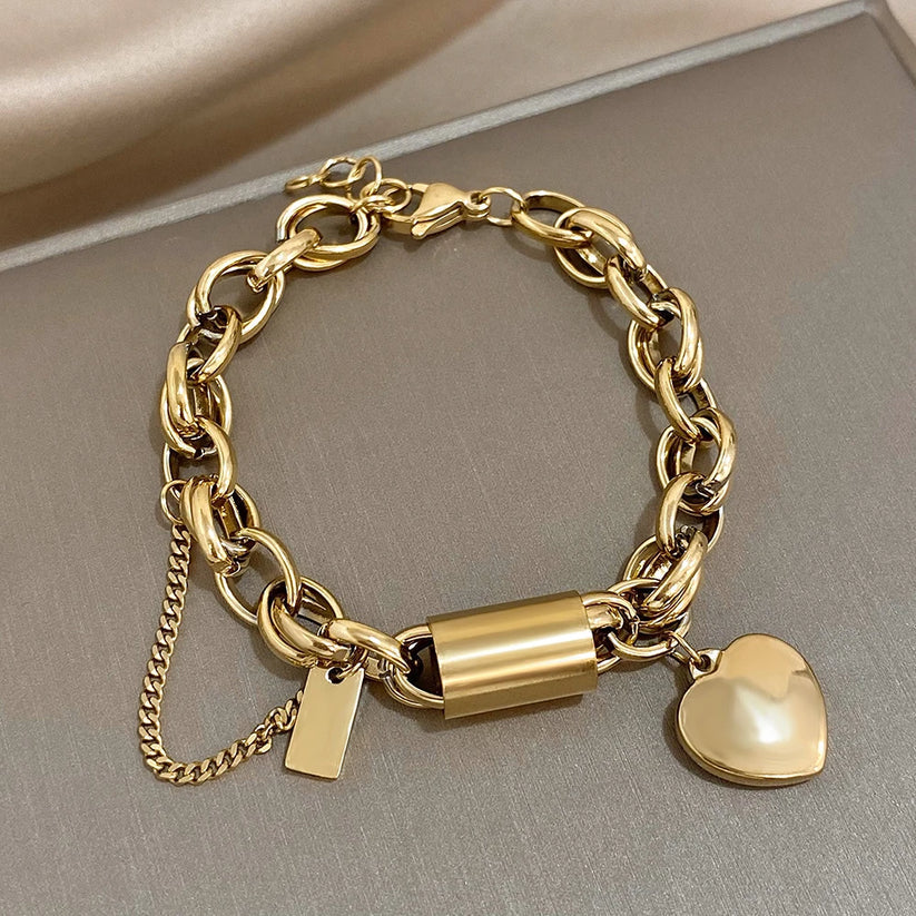 Heartened™ | Gold Chunky Bracelet